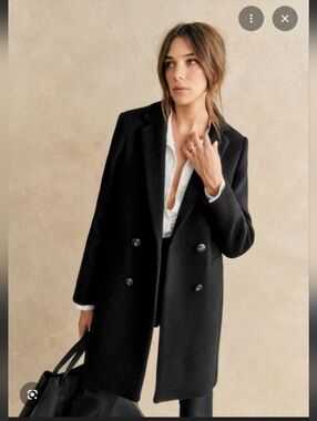 Sezane Johnson Coat In Black